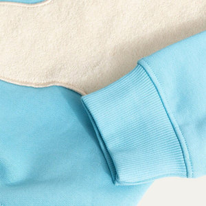 Sweat à capuche vintage épais en molleton bouclette de coton à double fermeture éclair, imprimé léopard, streetwear, broderie, délavé à l'acide - Product Image 5