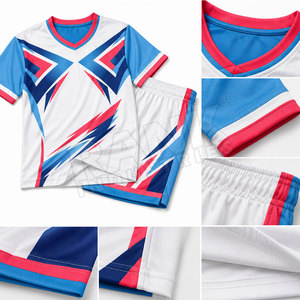 Wholesale <b>Cheap</b> Price Sports Wear Soccer Uniform Best Quality Soccer Uniform 100% Polyester Soccer Uniform - Product Image 6