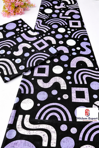 Tela Africana Estampada en Cera de Freetown de Calidad de Exportación, 100% Algodón, para Ropa Tradicional y Decoración - Product Image 5