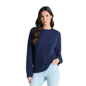 Sudadera al por mayor para mujer con logo personalizado, jersey oversize de cuello redondo, forro polar, ropa casual de calle, para gimnasio y entrenamiento, moda. - Product Image 1
