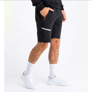 Conjunto de sudadera con capucha y pantalones cortos para hombre, chándal con cremallera, ligero, transpirable, de poliéster y algodón, ropa deportiva informal. - Product Image 4