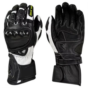 Gants en cuir pour hommes, gants de cyclisme d'hiver imperméables avec fermeture à boucle, respirants, compatibles avec les écrans tactiles - Product Image 3