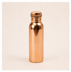 Deluxe Quality Pure Copper <b>Water</b> <b>Bottle</b> Jointless Ayurvedic Drinking Vessel for Yoga <b>Gym</b> and Office In Affordable Price - Product Image 1