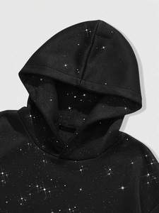 Top Quality Women <b>Zip</b> Up Rhinestone Hoodie New Arrival Fleece Cotton Soft Warm Breathable Oversized Rhinestone Women Hoodie - Product Image 5
