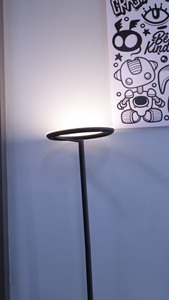 Modern LED Floor Lamp 30W, Push <b>Dimmer</b> & Color Temperature Control 2700K~6500K - Product Image 5
