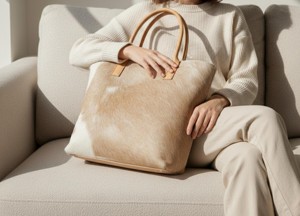 High Demand Cowhide Hair Tote Bag Women Custom OEM Premium Lightweight Waterproof <b>Summer</b> Outdoor <b>Handbags</b> Wholesale Price - Product Image 6