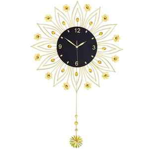 Premium Gold <b>Wall</b> <b>Clock</b> Modern Architectural Design Metal Frame Silent Quartz Movement for High End Interior Design <b>Wall</b> <b>Decor</b> - Product Image 1