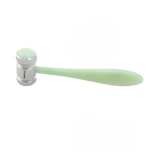 Marteau miniature à double tête de qualité supérieure, diamètre de la face de 22 mm, 45 mm de diamètre, 160 mm de longueur totale, tête en acier plat en nylon, manche en bois, pour la fabrication de bijoux - Product Image 1