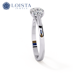 Bague de fiançailles de luxe en or 14K 18K avec diamant jaune VVS1 de laboratoire, taille coussin carrée, 1ct 2ct - Product Image 3