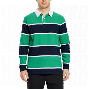 Maillots de rugby personnalisés 2026 à manches longues pour équipes, col rabattu, tissu respirant, grandes tailles, pour hommes - Product Image 2