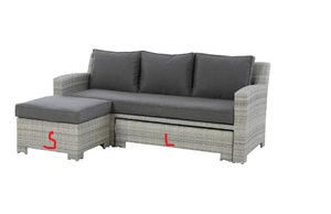 PRSF-OX - Juego de Muebles de Jardín Modernos de Mimbre Sintético, Sofá Seccional Esquinero Resistente con Mesa de Centro para Hotel - Product Image 5