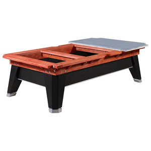 Table de billard King Alpha de 9 pieds, édition tournoi, avec plateau en ardoise, billard américain, poches en cuir véritable, garantie de 5 ans - Product Image 5