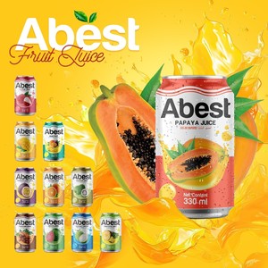 Jus de papaye ABEST, boisson tropicale, vente en gros, OEM, usine du Vietnam, marque et formule personnalisées, boissons aux fruits - Product Image 5