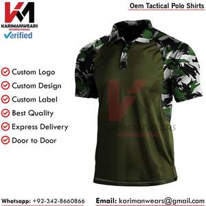 Camiseta de Polo Táctica Personalizada para Paintball, Antipilling, Antiencogimiento, Ropa Deportiva de Alto Rendimiento, Suministro al por Mayor - Product Image 3