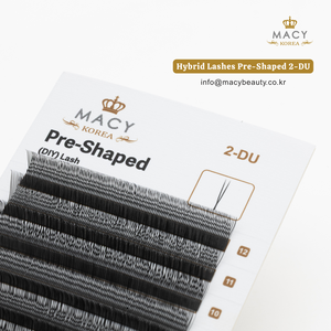 Pestañas Híbridas Preformadas 2-DU, Extensiones de Pestañas MACY BEAUTY KOREA, Pestañas al por Mayor, Personalizadas, Marca Privada, Alta Calidad - Product Image 5