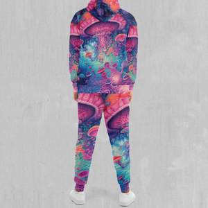 Ensemble de survêtement de luxe personnalisé pour hommes, en molleton technique de haute qualité, respirant, imprimé, sublimé, pour le jogging - Product Image 2