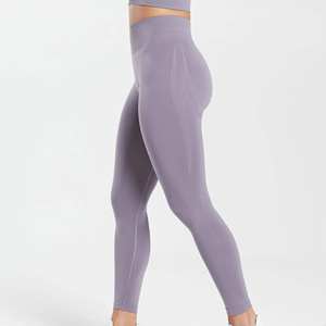 Leggings décontractés pour femmes à taille haute, respirants, antibactériens, logo personnalisé OEM, coton/bambou, sport, entraînement, gym, fitness, sans couture - Product Image 5