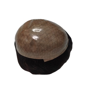 Bangladesh Taz Hair 100% Density Remy Grade <b>Mens</b> Toupee <b>Wig</b> with Skin Base Indian Kinky Straight and Deep Wave Styles - Product Image 2