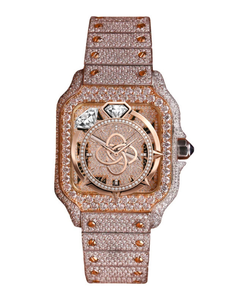 Men's Full Moissanite <b>Diamond</b> <b>Watch</b> Luxury Iced Out Bracelet Wristwatch - Product Image 1