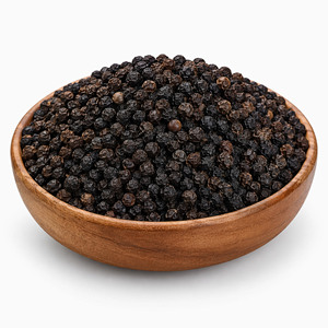 เมล็ดพริกไทยดำธรรมชาติแบบเม็ดเต็ม 500-550 กรัม พรีเมียมเกรด D พริกไทยดำแห้ง ปริมาณไพร์เพอรีนสูง ผู้จัดจำหน่ายเพื่อการส่งออก - Product Image 1
