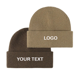 Gorro de Punto Acrílico Verde Oliva, Unisex, Diseño con Puño, Color Sólido, Tejido a Máquina, para Invierno - Product Image 5