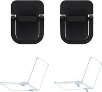 2 supports de clavier portables, mini-supports auto-adhésifs invisibles pour ordinateur portable, support de clavier pour bureau