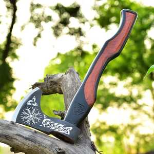 Hacha Vikinga de Diseño Industrial Hecha a Mano, con Logotipo Personalizado, de Acero con Alto Contenido de Carbono, Herramienta de Alta Calidad, Superventas - Product Image 4