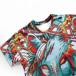 Camisetas sublimadas con logo personalizado, 100% poliéster, ecológicas, frescas, de corte relajado, para hombre, en venta. - Product Image 6