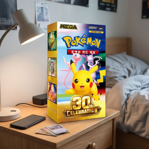 การ์ดโปเกมอนเวอร์ชั่นเกาหลีแท้ ฉลองครบรอบ 30 ปี แพ็คซีลหายาก ฟอยล์ TCG การ์ดสะสม ของเล่นสะสม ขายส่ง - Product Image 6