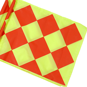 TSFI <b>Checkered</b> Soccer Referee <b>Flag</b> Waterproof Polyester Portable Adjustable Handle for Sports Training & Coaching - Product Image 3