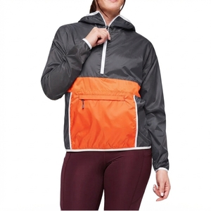 Unisex Hooded <b>Half</b> <b>Zip</b> Pullover Varsity <b>Jacket</b> Custom Brand Name Waterproof Breathable Cotton Filled Outdoor Sports Running - Product Image 6
