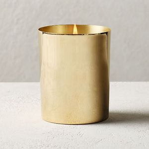 Vases à bougies en laiton, contenants de luxe pour la fabrication de bougies d'aromathérapie, élégants accessoires décoratifs pour la maison et la table. - Product Image 1