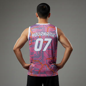 Nueva Camiseta de Baloncesto para Hombre 2026, 100% Poliéster, Diseño Personalizado con Nombre y Logotipo, Sin Mangas, Cómoda, Estampada, Tallas Grandes - Product Image 2