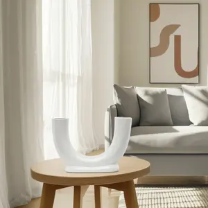 Elegante Florero de Hierro con Diseño Costero Navideño, Ecológico, Hecho a Mano, Centro de Mesa de Lujo, Decoración para el Hogar - Product Image 2