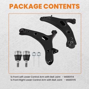 Kit Bracci di Controllo Inferiori Anteriori in Alluminio e Acciaio con Giunto Sferico per Subaru Legacy Outback 2010-2014 - Product Image 5