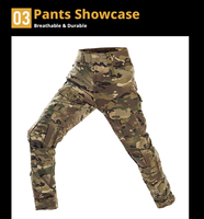 Combinaison tactique pour homme à demi-zip, respirante, chemise à manches longues, pantalon cargo, chasse, camping, équipement de sécurité en plein air