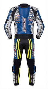 Combinaison de moto en cuir de vachette/canguro authentique Zuzuki pour homme, haute performance, 1 pièce, pour les journées sur circuit, la conduite, CE - Product Image 2