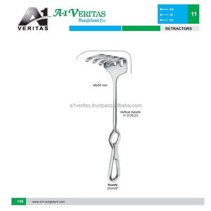 Rétracteur manuel VERITAS Koerte de haute qualité, 23 cm, en acier inoxydable, réutilisable, instrument chirurgical, certification ISO 13485 CE - Product Image 5