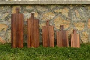 Planche à découper rectangulaire en bois d'acacia naturel de qualité supérieure, faite à la main, durable, passe au lave-vaisselle, pour la préparation des aliments, épaisseur 1,2 cm - Product Image 2