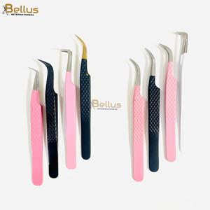 แหนบต่อขนตา Bellus International Professional ปลายโค้ง 90 องศา เนื้อเรียบ ทนทาน สำหรับต่อขนตาแบบวอลลุ่ม ทำจากสแตนเลสสตีล - Product Image 3