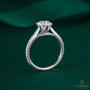 Premium Quality 9K/10K/14K/18K Gold Lab Grown <b>Ring</b> 6.25 mm Round Shape <b>Diamond</b> <b>Ring</b> With IGI Certificate for Women Gift - Product Image 6