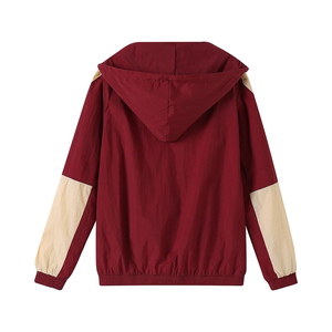 Chaqueta Anorak Unisex 100% Poliéster con Media Cremallera, Ligera, Cortavientos, con Capucha y Cordón Ajustable, Resistente al Agua, Tallas Grandes - Product Image 2