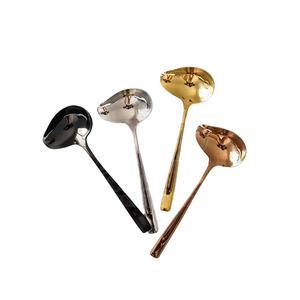 Cuillère à café professionnelle moderne de luxe à long manche, polissage miroir, compatible lave-vaisselle, cuisines de restaurant, acier inoxydable - Product Image 1