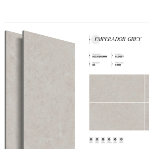 Carreaux de porcelaine brillants effet pierre design, grand format 800x1600, 1200x1800, 750x1500 mm, pour intérieur de luxe - Product Image 1