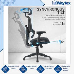 Nouvelles arrivées en stock : chaise de bureau ergonomique professionnelle HOTH de qualité supérieure, entièrement en mesh, d'un fabricant et exportateur leader. - Product Image 4