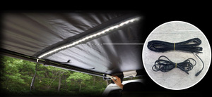 Auvent de voiture TRAP OVERLAND Straight Awning 2,5 m, testé au vent, grande taille, autoportant, robuste, pour 4x4, idéal pour le overlanding. - Product Image 3