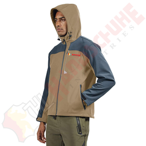 Veste d'hiver unisexe personnalisable avec logo, respirante, élastique, à capuche, matelassée, isolation 650 fill, fermeture éclair, coupe-vent - Product Image 3