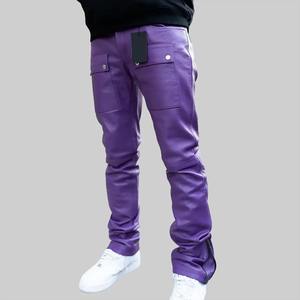 Pantalones de Cuero para Hombre de Alta Calidad al Mejor Precio, Corte Recto, Cintura Media, Tela de Lona Transpirable, Color Negro - Product Image 5
