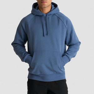 Nouveau design de panneau, prix d'usine de gros, matière confortable, respirant, avec capuche et poches, pull-over grande taille pour hommes - Product Image 6