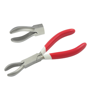 Ring Holding <b>Plier</b> Stainless Steel Total Length 150mm Double PVC Grip Circlip Cutting Jewelry Making Ring Clamp Tool DIY - Product Image 1